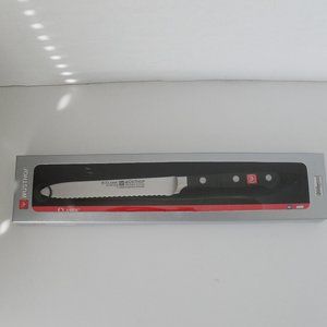 NEW Wusthof Classic 4110 Serrated Utility Knife 5 Inch